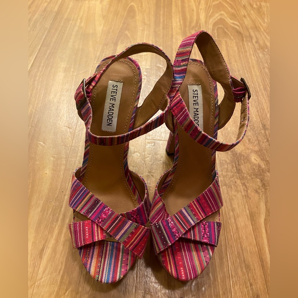 Steve Madden Women's Pink Strappy Sandals sz 9 women